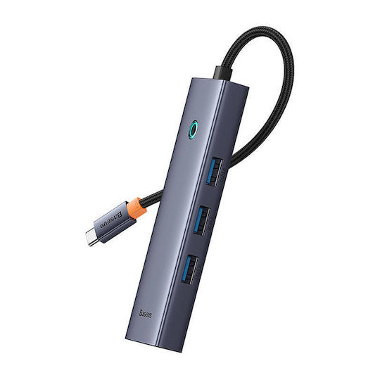 Baseus Ultrajoy 6 in 1 USB-C Docking Station with HDMI 4K PD Ethernet Gray