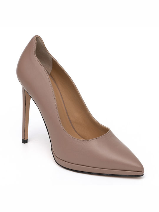 Philippe Lang Leder Pumps Rosa