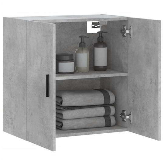 vidaXL Bathroom Cabinet L60xW31xH60cm Gray