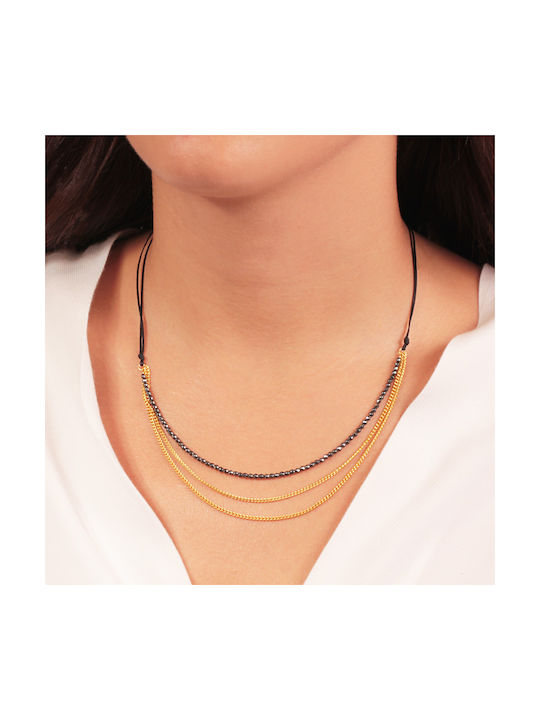 Abadianakis Necklace from Gold Plated Silver