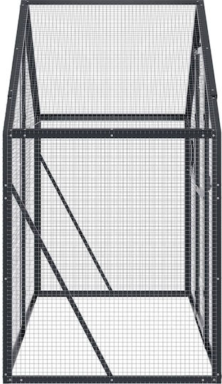 vidaXL Клетка за Птици 179x100x185см. Сив