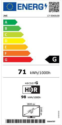 JVC Smart Τηλεόραση 50" 4K UHD LED 50K8100G HDR (2023)