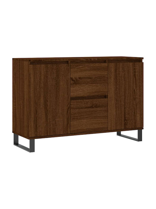 Sideboard made of Wood & Metal Brown Oak 104x35x70cm