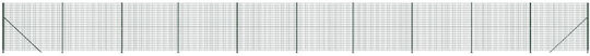 vidaXL Plasă de sârmă Galvanizat cu Îmbrăcăminte din PVC Verde 1.4x25m