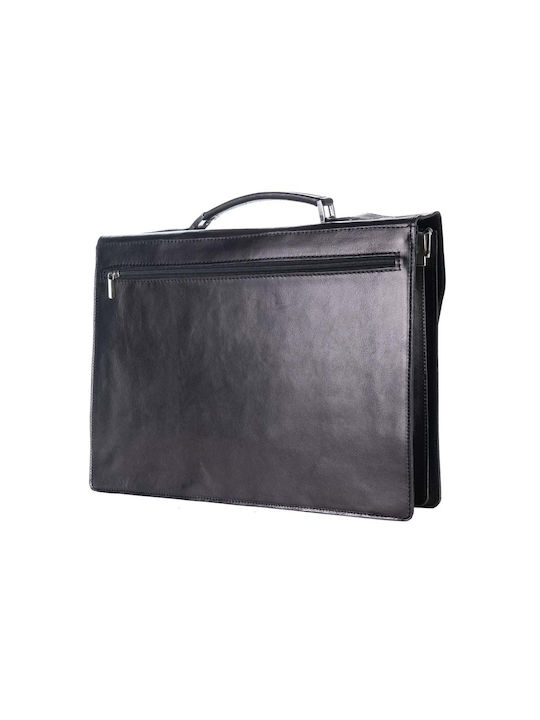 Leather briefcase GM1600 Black