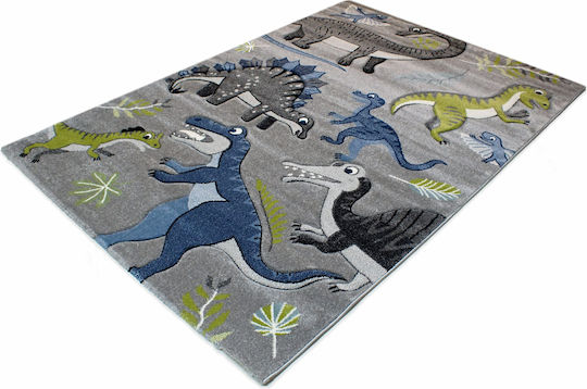 Tzikas Carpets 24224-935 Παιδικό Χαλί Γκρι 133x190cm Πάχους 13mm