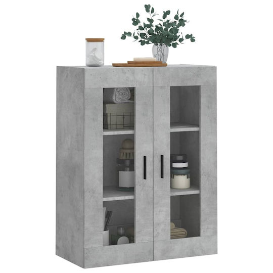 vidaXL Cabinet de baie L69.5xA34xÎ90cm Gri