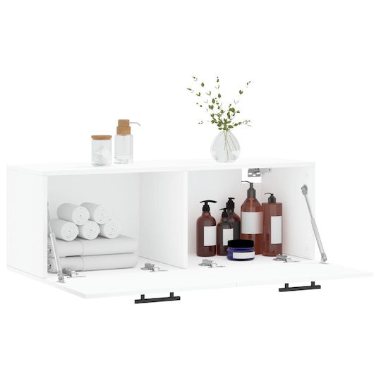 vidaXL Ντουλάπι Μπάνιου 100x36.5x35cm Λευκό