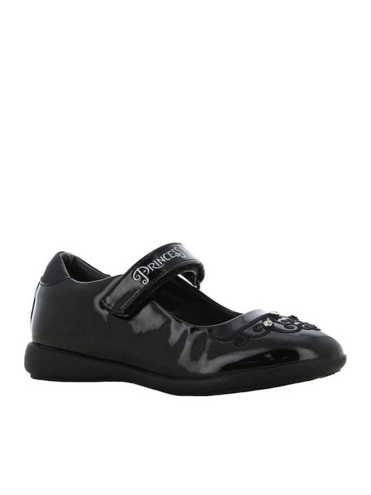 Balerini copii Anatomic cu închidere Hoop & Loop Material textil Negre Princess