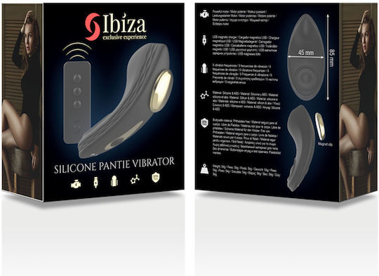 Ibiza Vibrator Κλειτοριδικός Δονητής με Απομακρυσμένο Έλεγχο Μαύρος