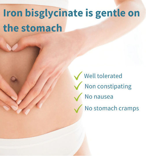 iGennus Iron Bisglycinate With Vitamin C 20mg 180 Registerkarten Energy