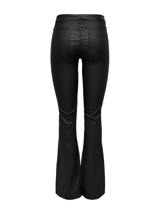 Only Women's Fabric Trousers Flare Black