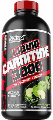 Nutrex Liquid Carnitine Συμπλήρωμα Διατροφής με Καρνιτίνη 3000mg και Γεύση Green Apple 480ml