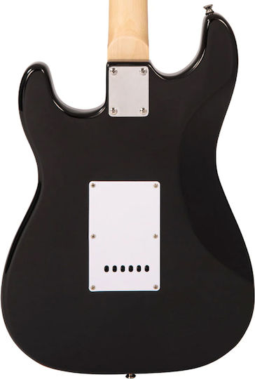 Encore Комплект Електрическа Китара Stratocaster Черен с Калъф