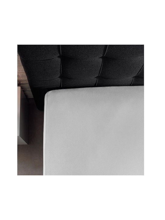 DreamHouse Sheet Double with Elastic 140x200+30cm. Dubbel Jersey White