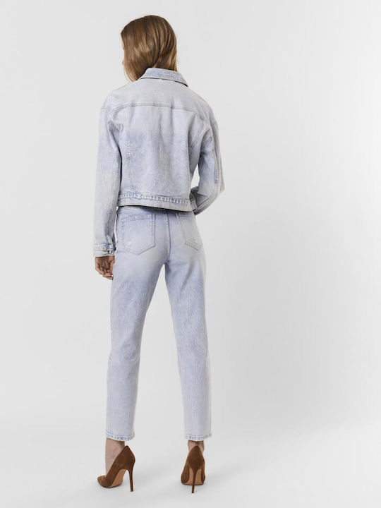 Vero Moda Women's Short Jean Jacket for Spring or Autumn Blue