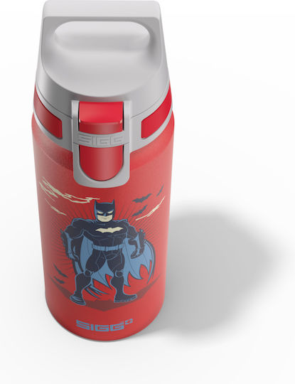 Sigg Παιδικό Παγούρι από Αλουμίνιο Batman Non Spill Κόκκινο 600ml