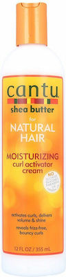 Cantu Shea Butter for Natural Hair Anti-Frizz Hair Styling Cream for Curls with Light Hold 355ml