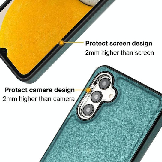 Texture Back Cover Leather / Silicone Green (Galaxy A04s)