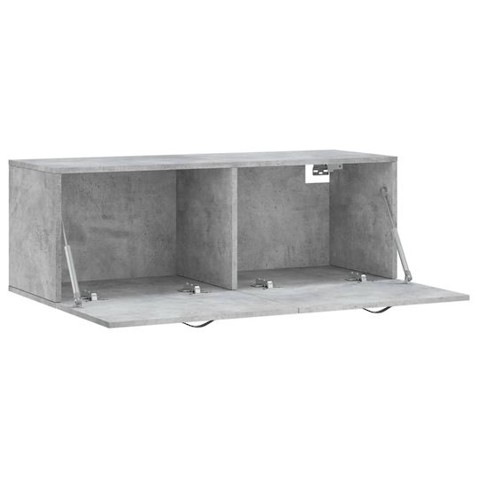 vidaXL Ντουλάπι Μπάνιου 100x36.5x35cm Γκρι