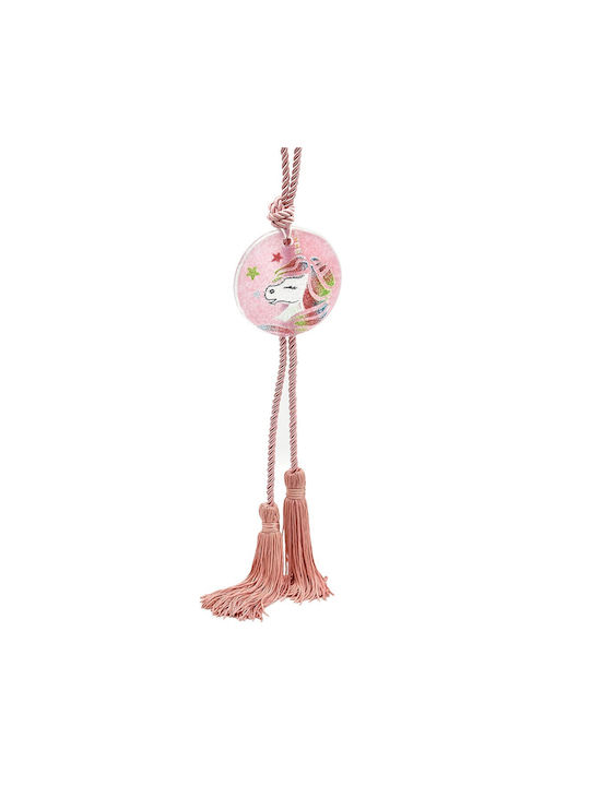 Kallisti Glass Handmade Hanging Lucky Charm Pink made of Glass 1pcs