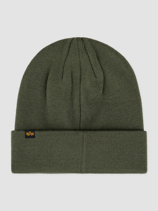 Knitted Beanie Cap Khaki