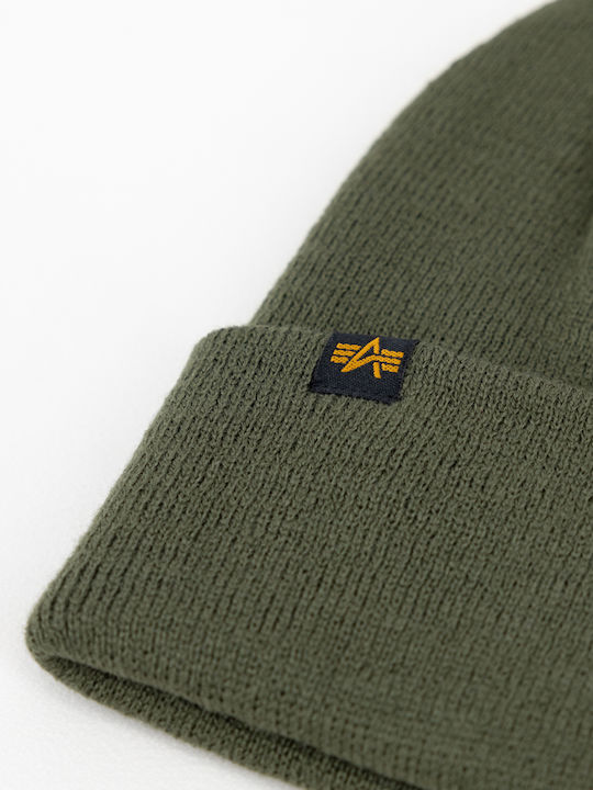 Knitted Beanie Cap Khaki