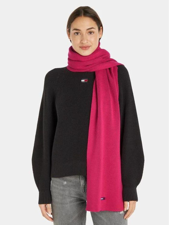 Tommy Hilfiger Women's Wool Scarf Fuchsia