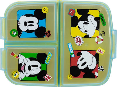 Stor Plastik Kinder Lebensmittelbehälter Mickey 16 x 13 x 5.5Stück