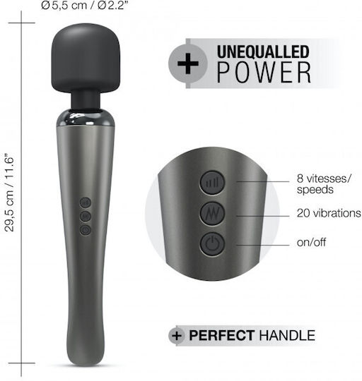Dorcel Megawand Δονητής Μασάζ 29cm Ασημί