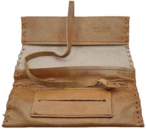 Lederne Tabaktasche in mit Schnur