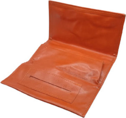 Tobacco Pouch With Magnetic Clasp Orange