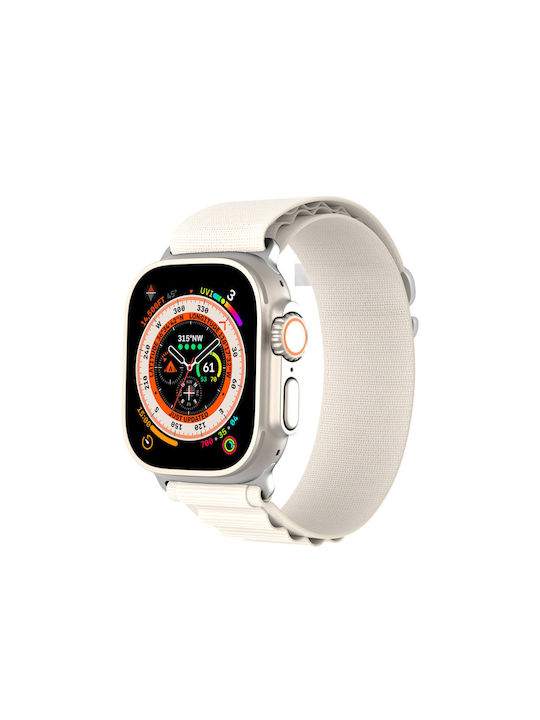Dux Ducis Sport Buckle Λουράκι Λευκό (Apple Watch 44/45/46mm/Ultra 49mm)