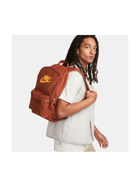 Nike Heritage Men's Fabric Backpack Orange 25lt