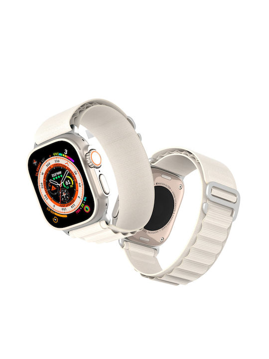 Dux Ducis Sport Buckle Λουράκι Λευκό (Apple Watch 44/45/46mm/Ultra 49mm)