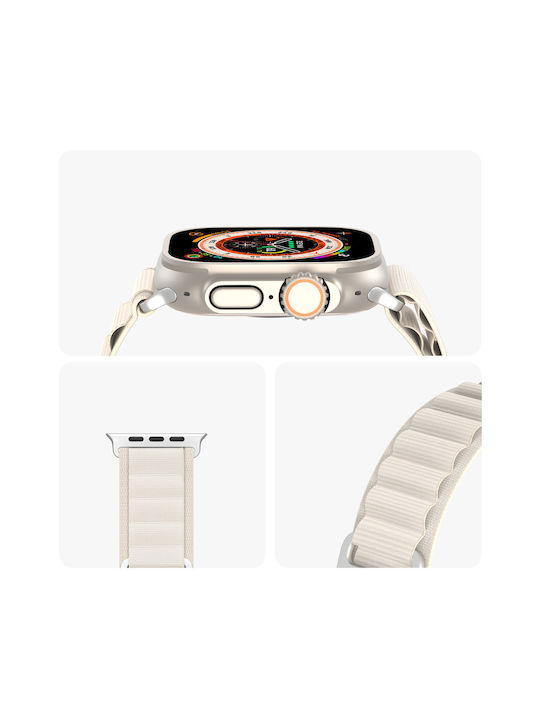Dux Ducis Sport Buckle Λουράκι Λευκό (Apple Watch 44/45/46mm/Ultra 49mm)