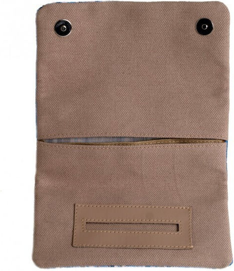 Djo Fabric Tobacco Pouch With Magnetic Clasp Blue