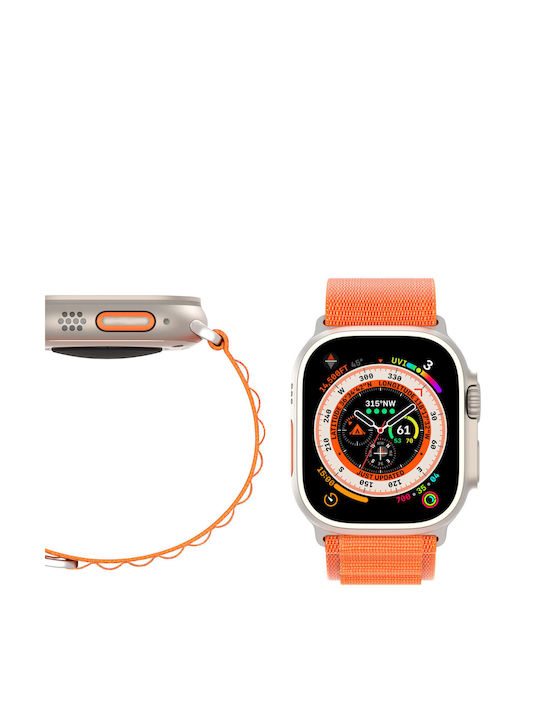 Dux Ducis Sport Buckle Strap Stainless Steel Orange (Apple Watch 38/40/41/42mm)