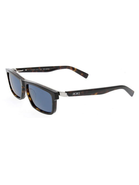 Dior Rider Men's Sunglasses with Brown Tartaruga Plastic Frame and Blue Lens RIDER S2U 20B0