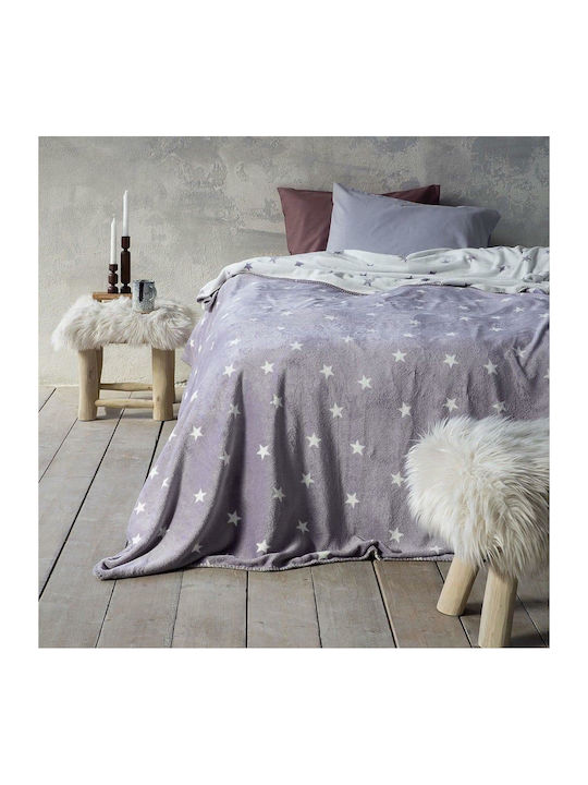 Nima Stilla Κουβέρτα Fleece Μονή 150x200εκ. Γκρι