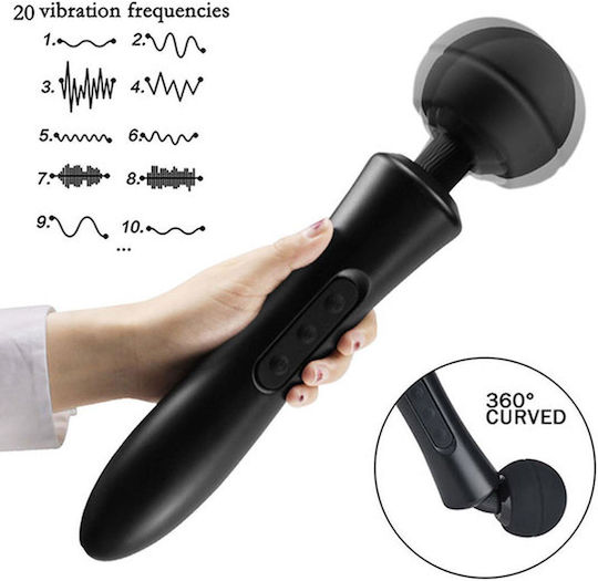 Boss Of Toys Massage Vibrator 20cm Black