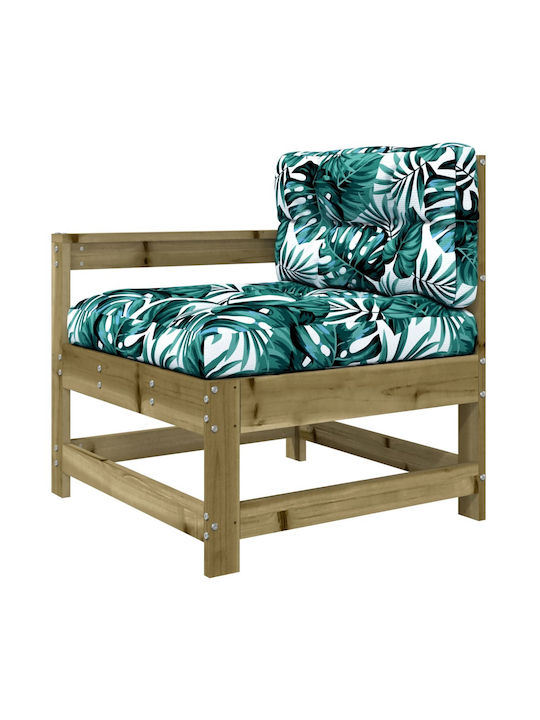 Tree-Seater Sofa Outdoor Wooden with Pillows 62x62x70.5cm