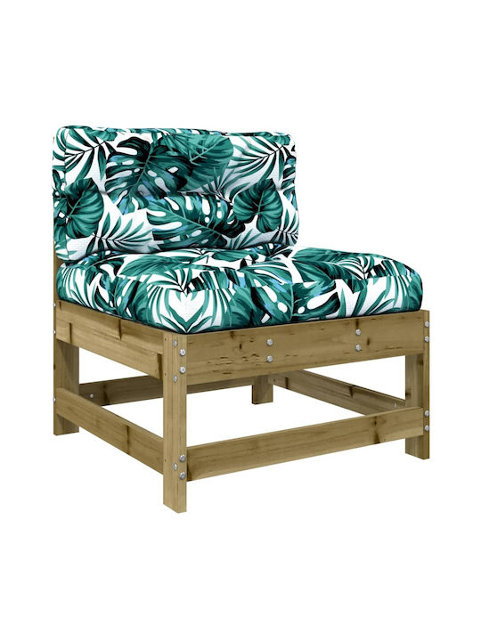 Tree-Seater Sofa Outdoor Wooden with Pillows 62x62x70.5cm