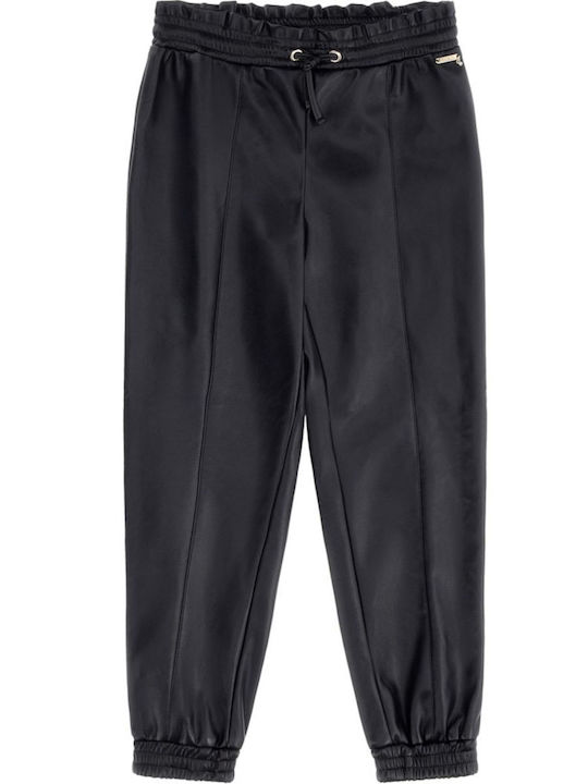 Guess Girls Leather Trouser Black