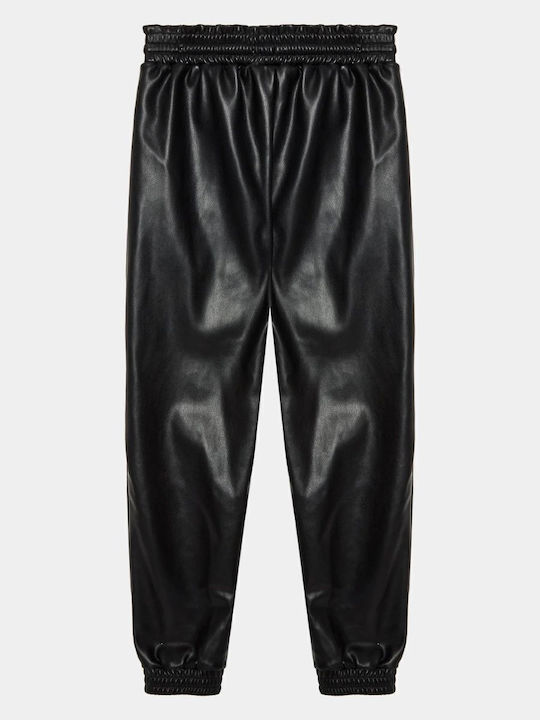 Pantaloni din Piele pentru Copii Negru