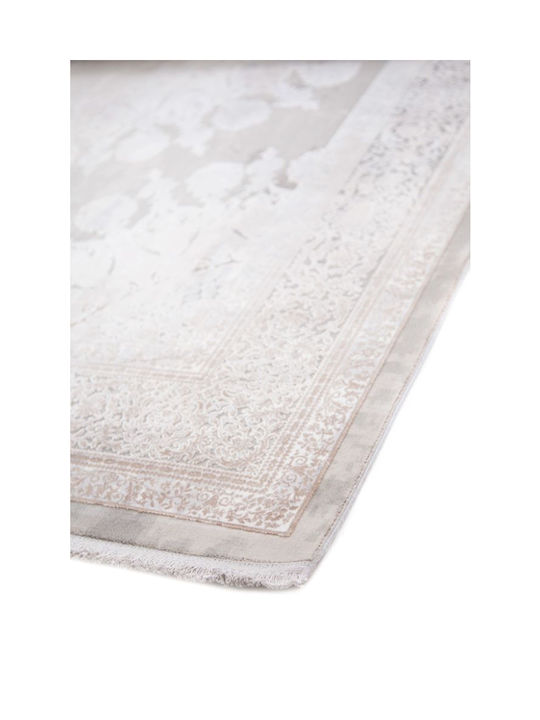 Royal Carpet Silk 8098a Χαλί Ορθογώνιο Μεταξένιο L.Grey D.Beige