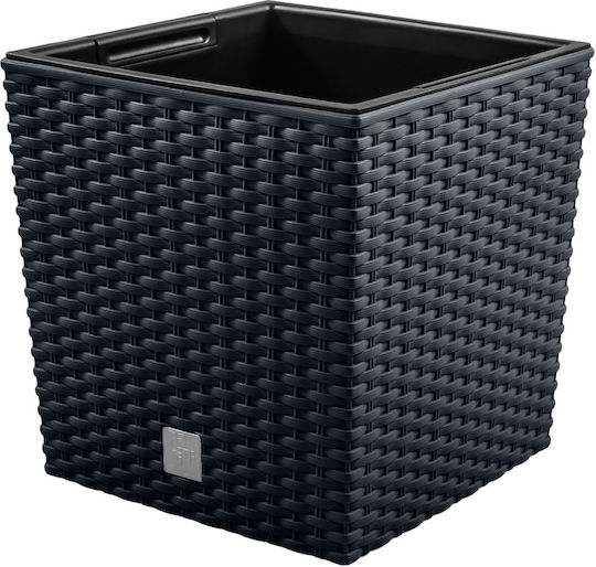 Prosperplast Rato Γλάστρα Πλαστική Anthracite 22.5x22.5x23εκ.