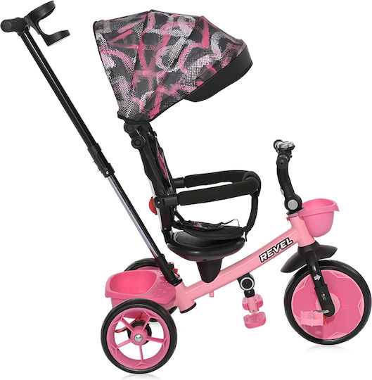Lorelli Revel Convertible with Parental Handle for 3-5 Years Pink