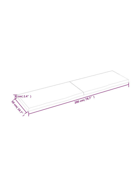Regal Wand Gray 200x50x6cm