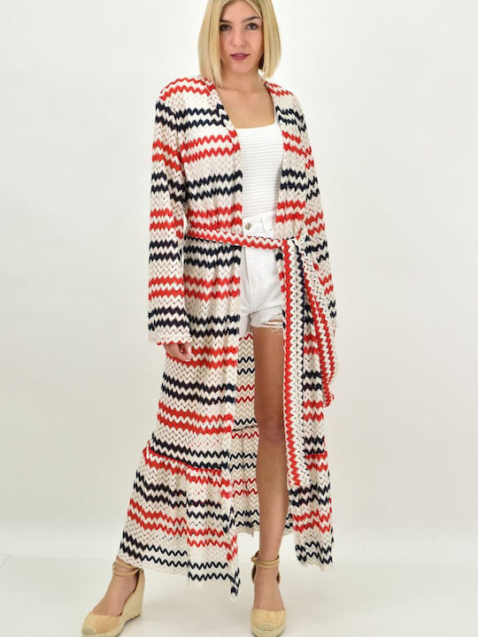 First Woman Women's Maxi Kimono Beachwear